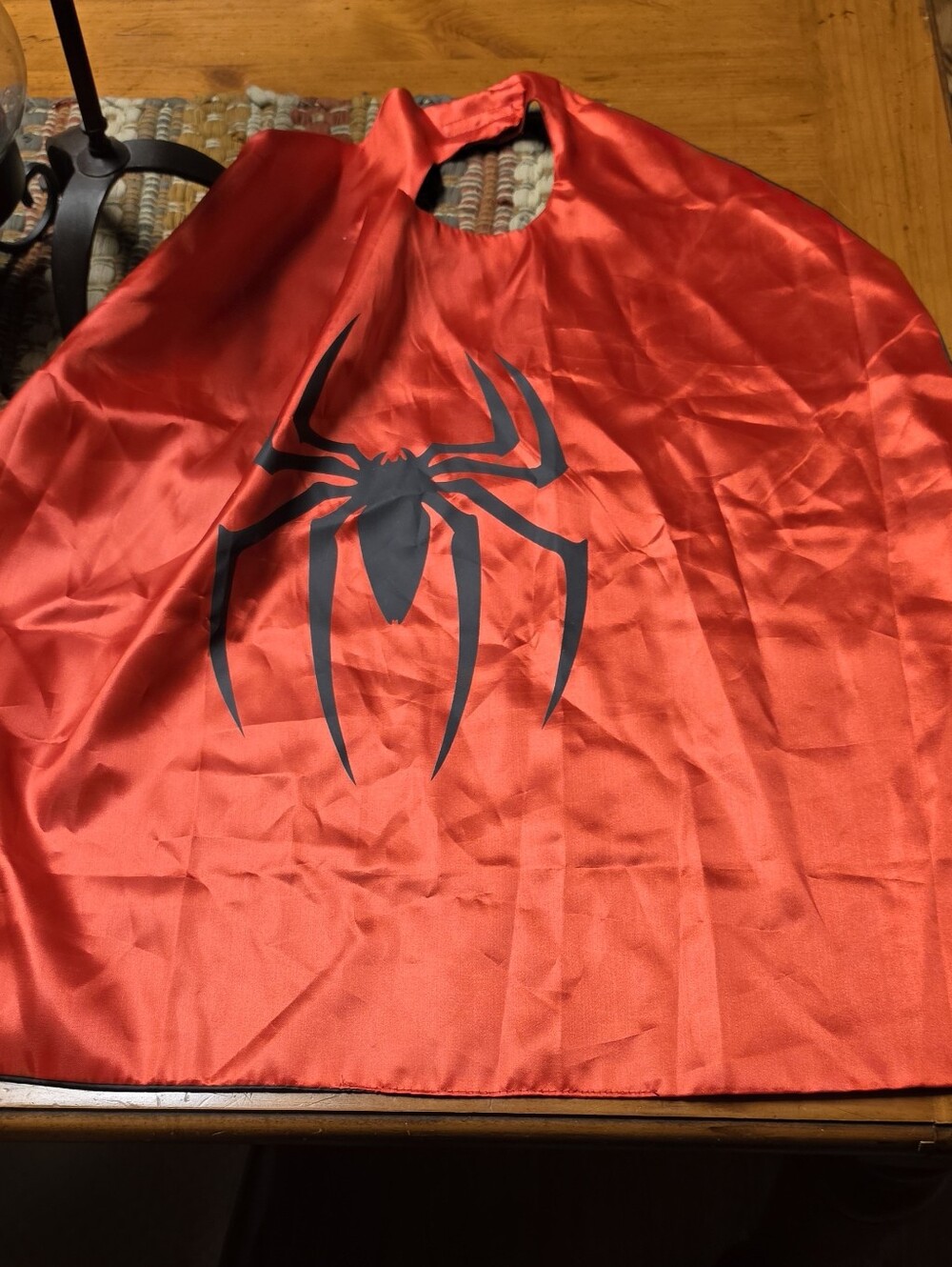 Red Spiderman Print Cape
